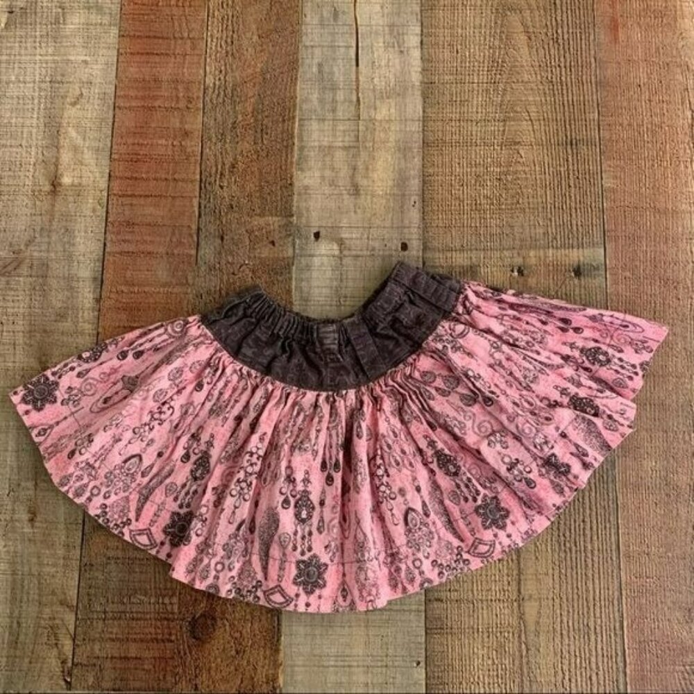 Beets and parsnips girls size 24 months twirl skirt in pink and gray